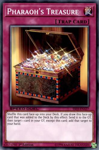 Pharaoh's Treasure SS03-ENA27 card from Speed Duel Decks: Ultimate Predators