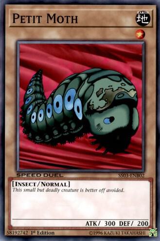 Petit Moth SS03-ENB02 card from Speed Duel Decks: Ultimate Predators