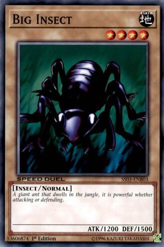 Big Insect SS03-ENB03 card from Speed Duel Decks: Ultimate Predators