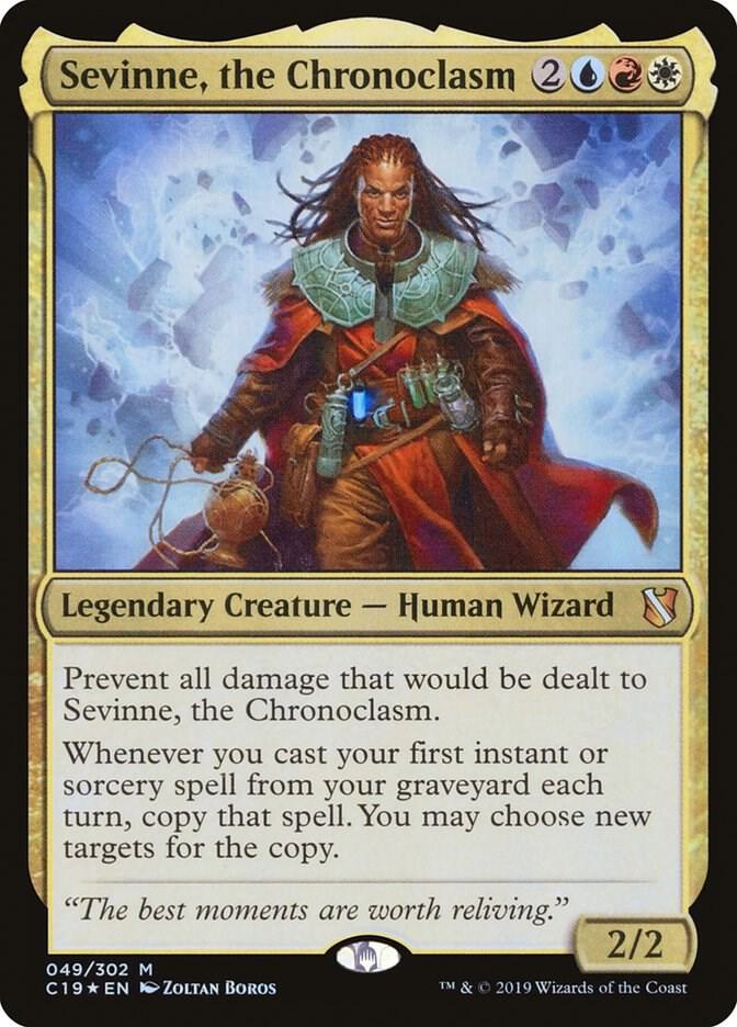 Sevinne, the Chronoclasm 49 card from Commander 2019
