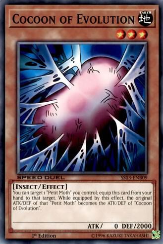 Cocoon of Evolution SS03-ENB09 card from Speed Duel Decks: Ultimate Predators