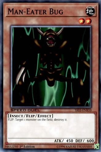 Man-Eater Bug SS03-ENB10 card from Speed Duel Decks: Ultimate Predators