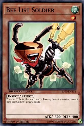 Bee List Soldier SS03-ENB14 card from Speed Duel Decks: Ultimate Predators