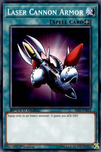 Laser Cannon Armor SS03-ENB16 card from Speed Duel Decks: Ultimate Predators