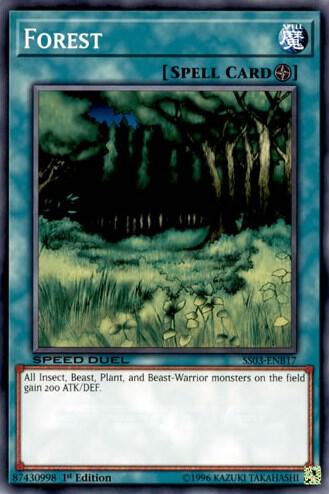 Forest SS03-ENB17 card from Speed Duel Decks: Ultimate Predators