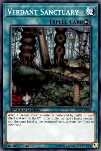 Verdant Sanctuary SS03-ENB18 card from Speed Duel Decks: Ultimate Predators