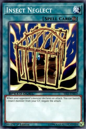 Insect Neglect SS03-ENB19 card from Speed Duel Decks: Ultimate Predators