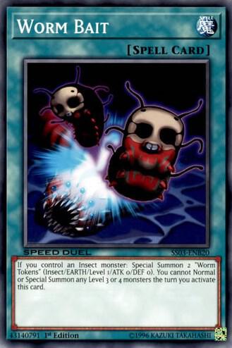 Worm Bait SS03-ENB20 card from Speed Duel Decks: Ultimate Predators