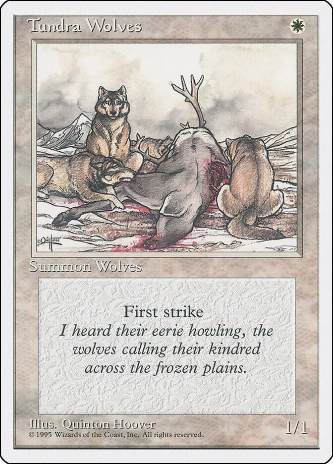 Tundra Wolves card from Fourth Edition