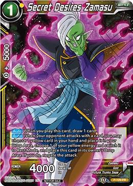 Secret Desires Zamasu (Shop Tournament: Assault of Saiyans) P-129 card from Promotion Cards