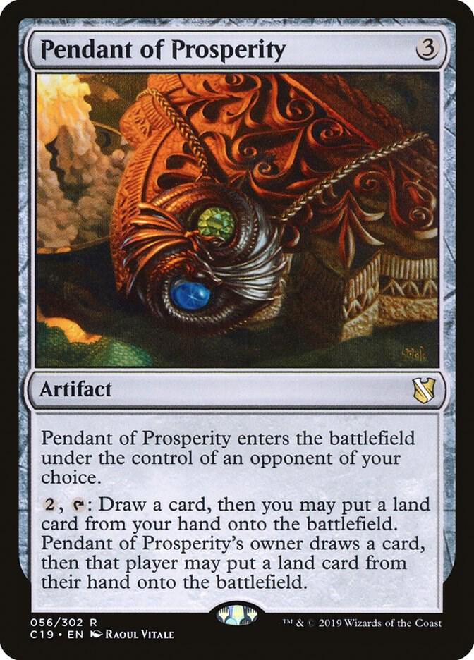 Pendant of Prosperity 56 card from Commander 2019