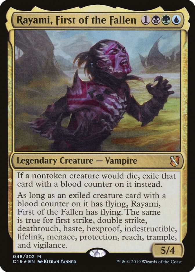Rayami, First of the Fallen 48 card from Commander 2019