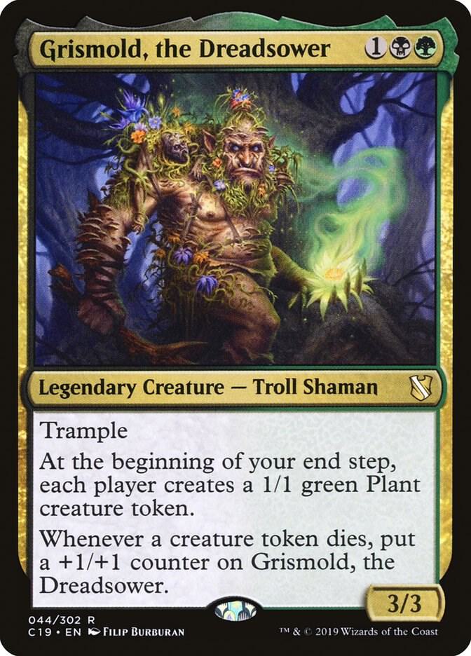 Grismold, the Dreadsower 44 card from Commander 2019