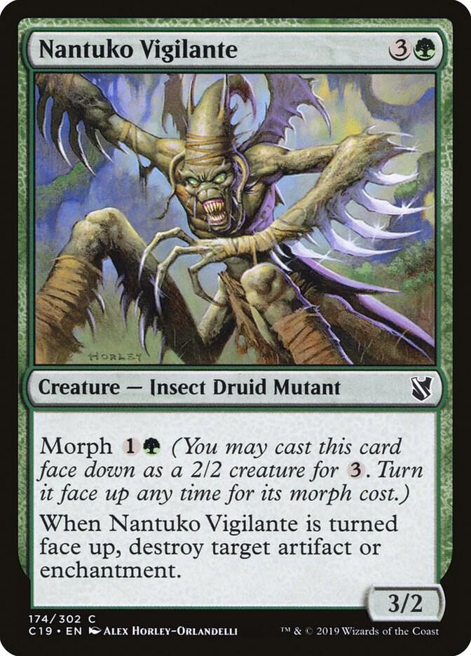 Nantuko Vigilante 174 card from Commander 2019