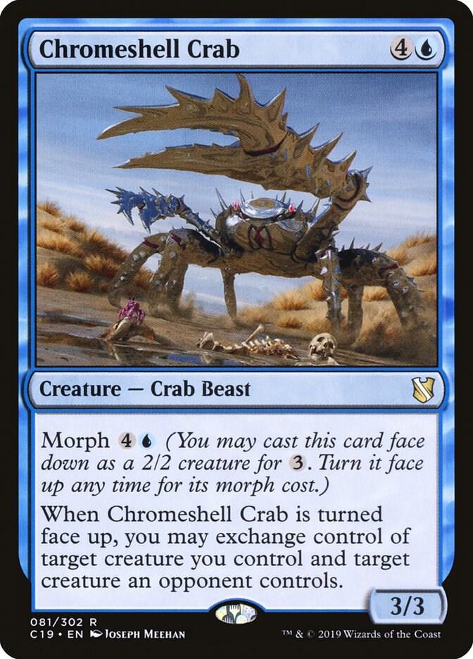 Chromeshell Crab 81 card from Commander 2019