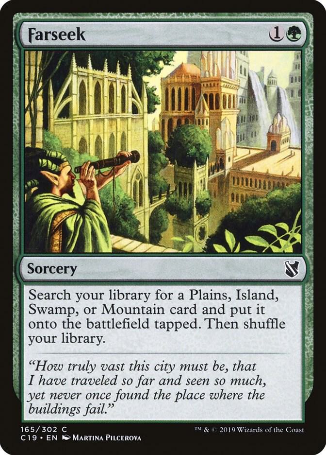 Farseek 165 card from Commander 2019