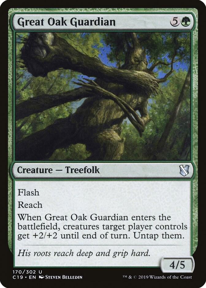 Great Oak Guardian 170 card from Commander 2019