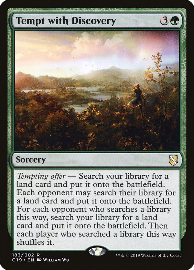 Tempt with Discovery 183 card from Commander 2019