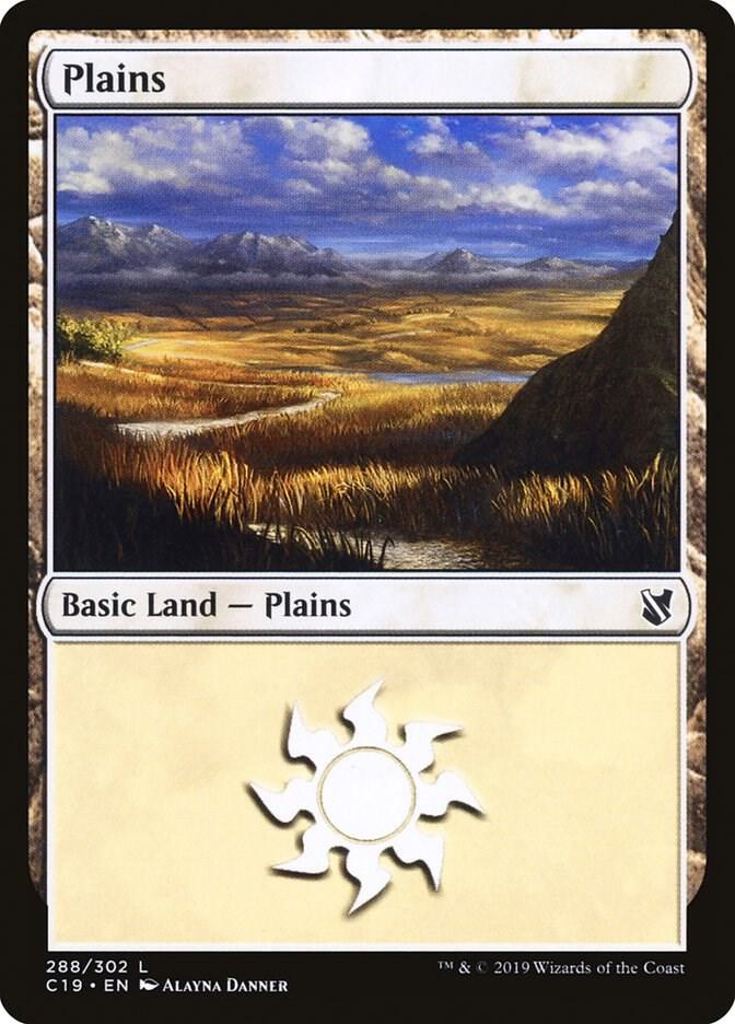 Plains 288 card from Commander 2019