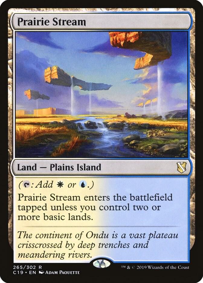 Prairie Stream 265 card from Commander 2019