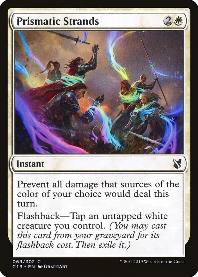 Prismatic Strands 69 card from Commander 2019