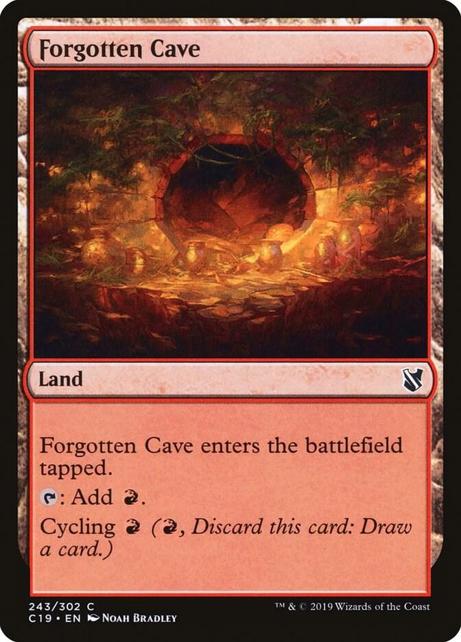 Forgotten Cave 243 card from Commander 2019