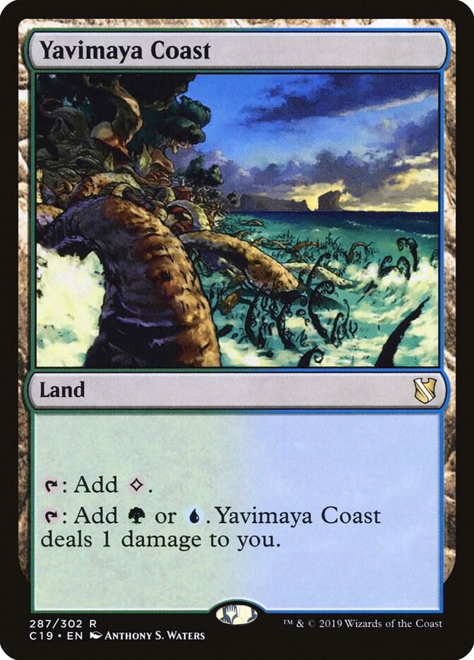 Yavimaya Coast 287 card from Commander 2019