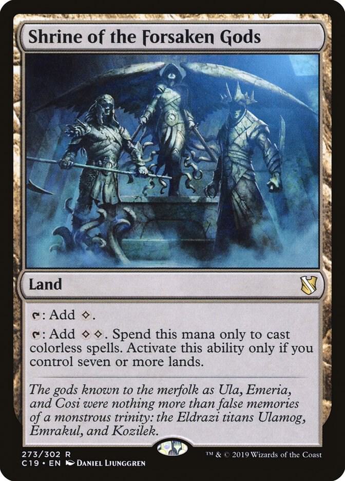 Shrine of the Forsaken Gods 273 card from Commander 2019