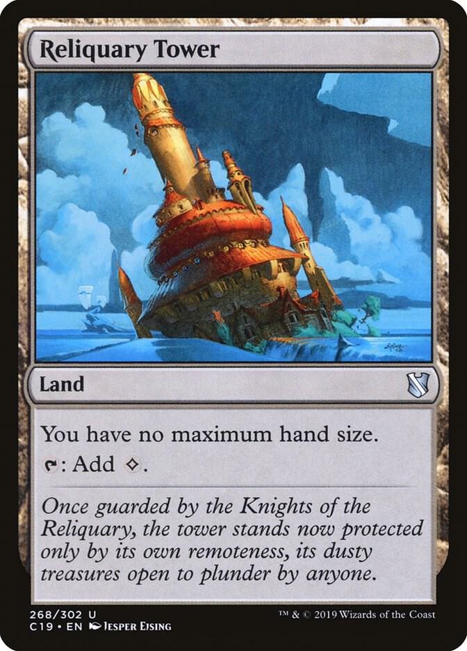 Reliquary Tower 268 card from Commander 2019