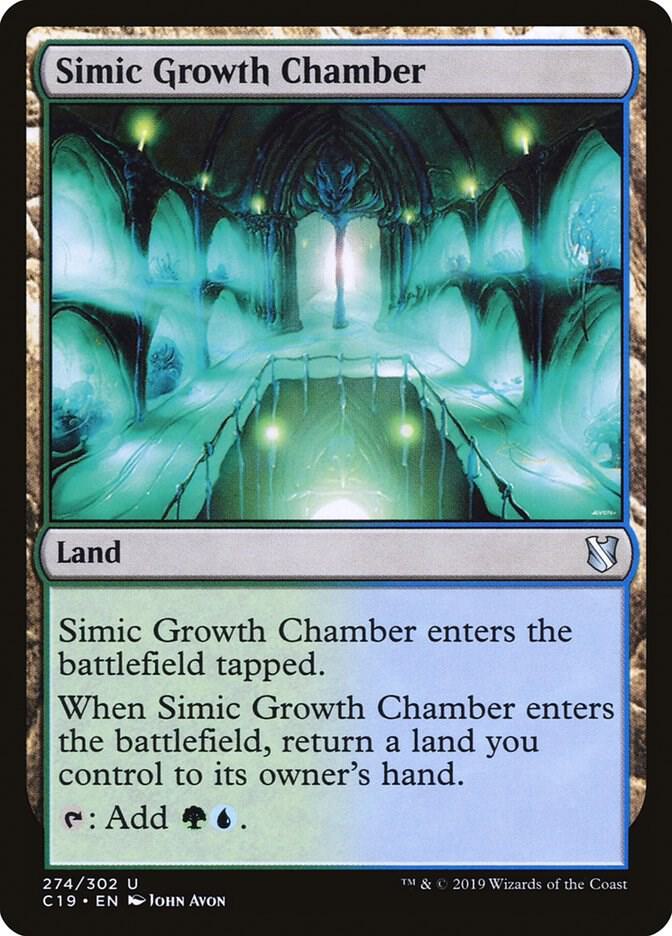 Simic Growth Chamber 274 card from Commander 2019