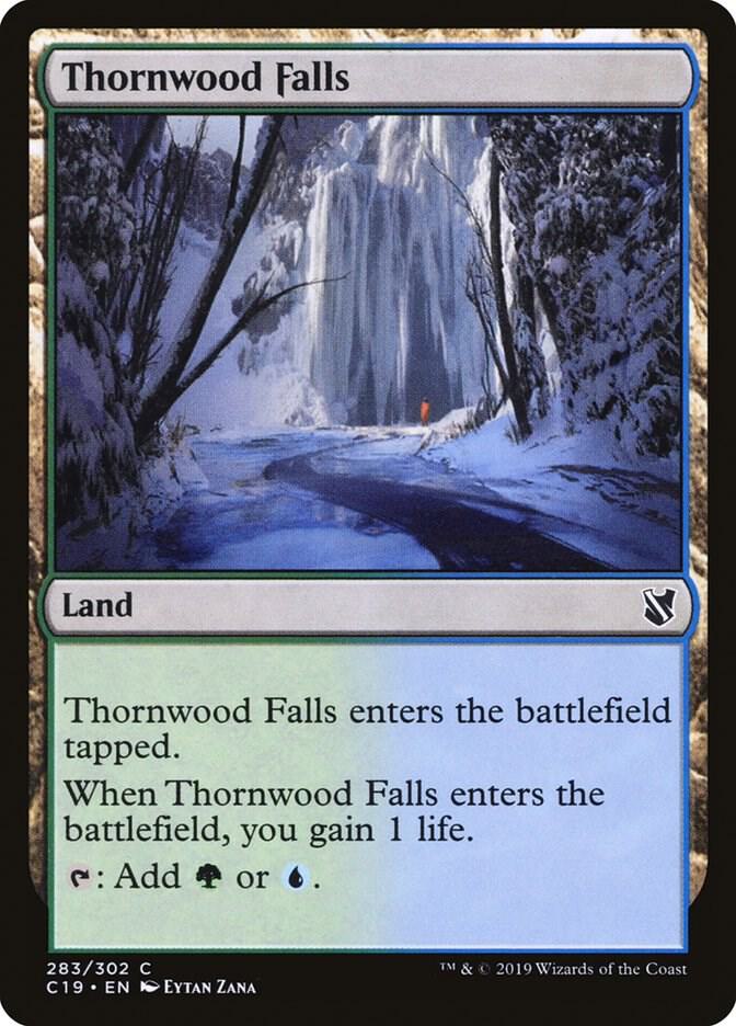 Thornwood Falls 283 card from Commander 2019