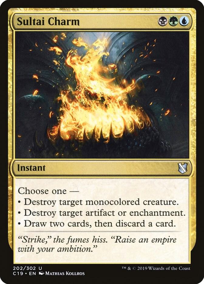 Sultai Charm 202 card from Commander 2019