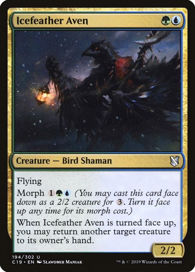 Icefeather Aven 194 card from Commander 2019