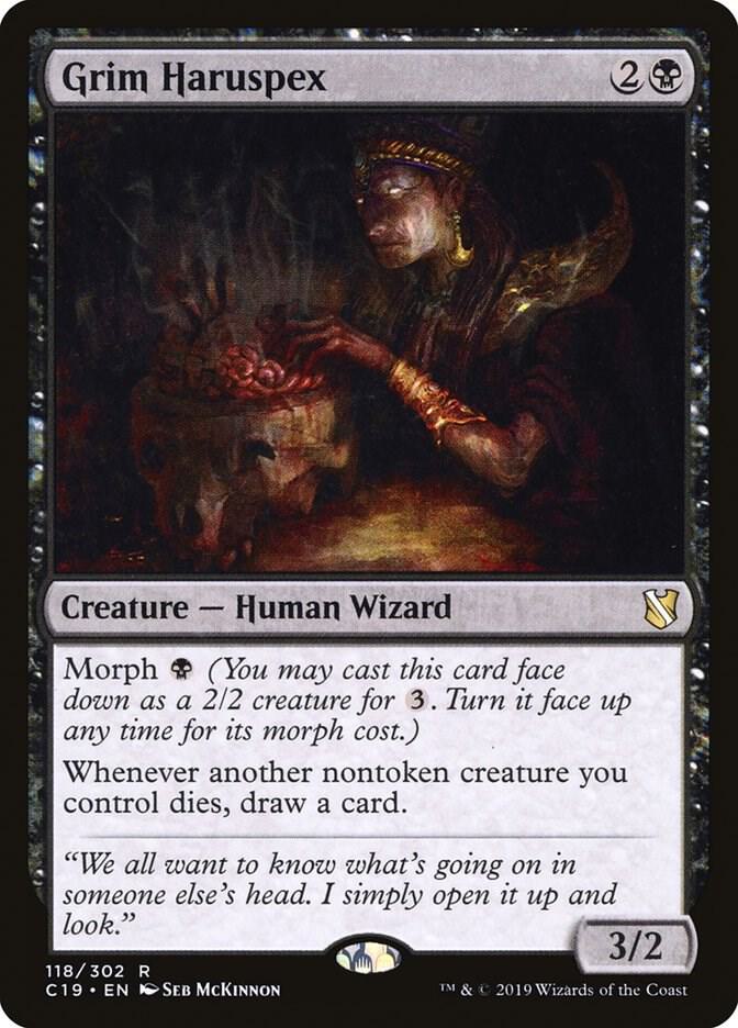 Grim Haruspex 118 card from Commander 2019