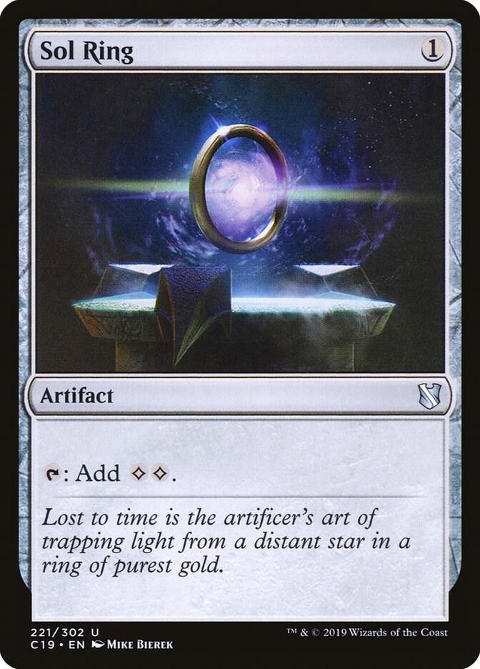 Sol Ring 221 card from Commander 2019