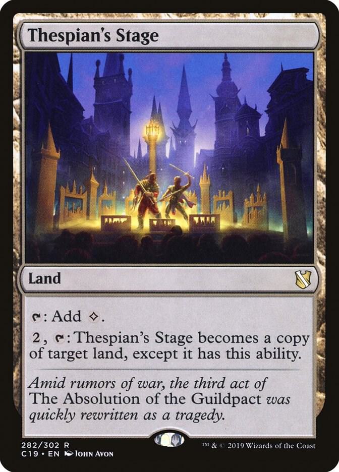 Thespian's Stage 282 card from Commander 2019