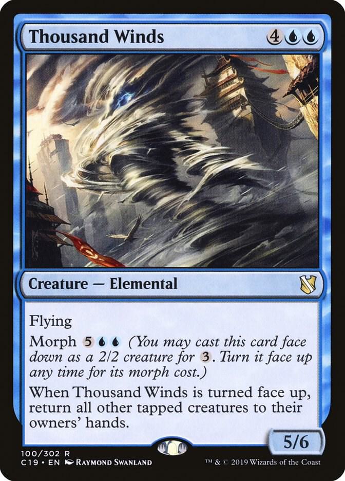 Thousand Winds 100 card from Commander 2019