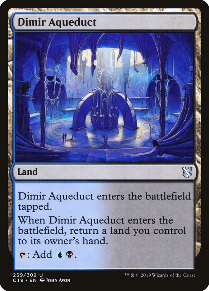 Dimir Aqueduct 239 card from Commander 2019