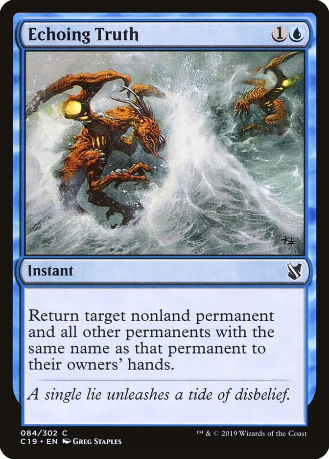 Echoing Truth 84 card from Commander 2019