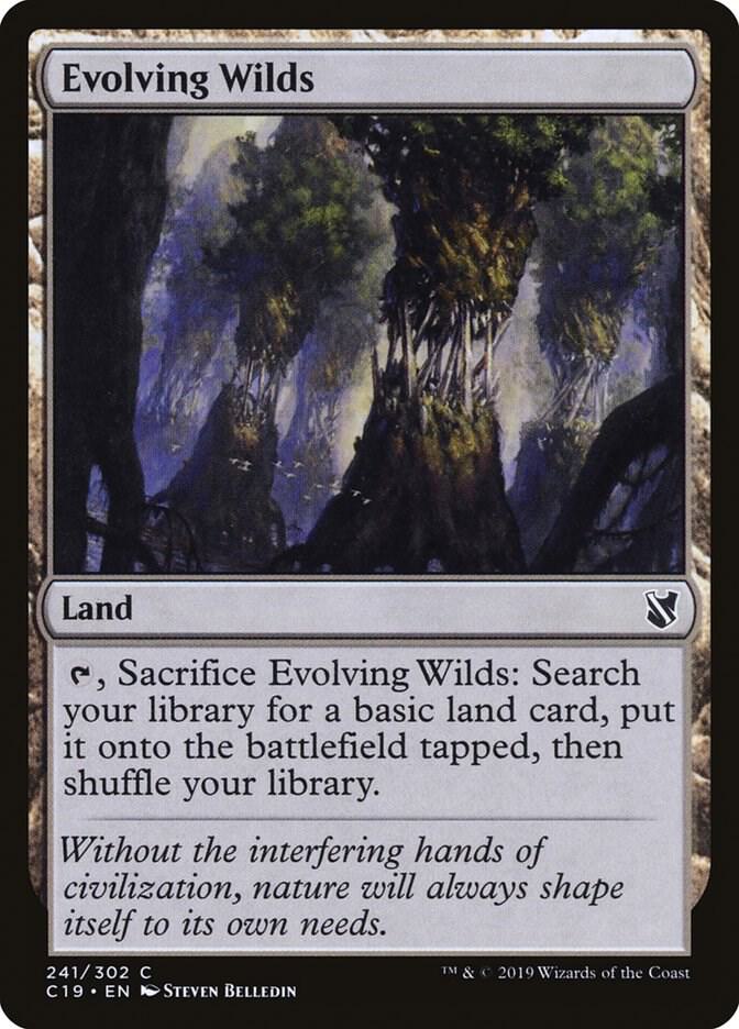 Evolving Wilds 241 card from Commander 2019