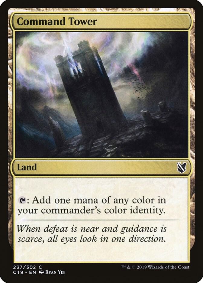 Command Tower 237 card from Commander 2019