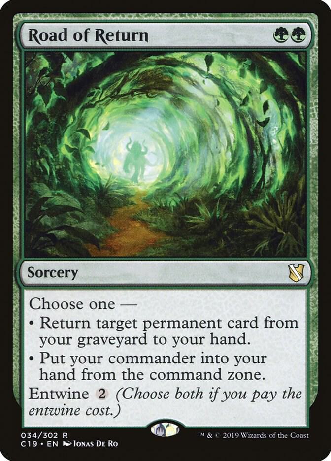Road of Return 34 card from Commander 2019