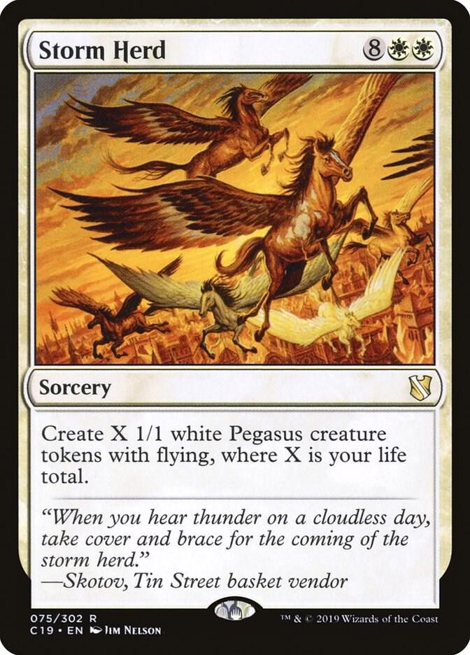Storm Herd 75 card from Commander 2019