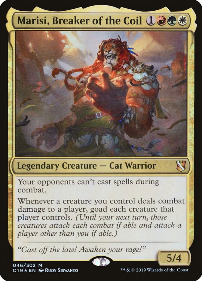 Marisi, Breaker of the Coil 46 card from Commander 2019