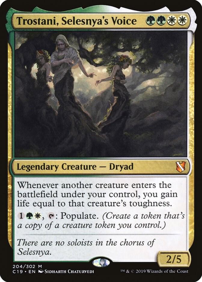 Trostani, Selesnya's Voice 204 card from Commander 2019