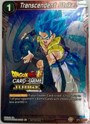 Transcendent Strike BT6-025 card from Judge Promotion Cards
