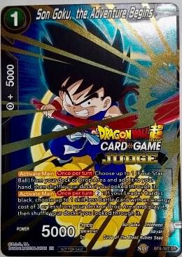 Son Goku, the Adventure Begins BT6-107 card from Judge Promotion Cards