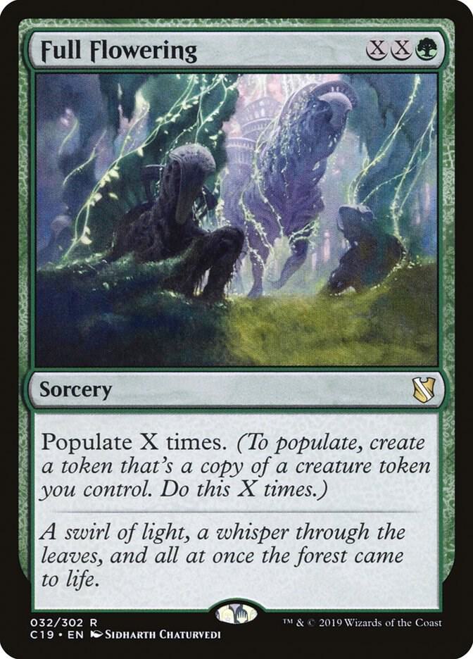 Full Flowering 32 card from Commander 2019