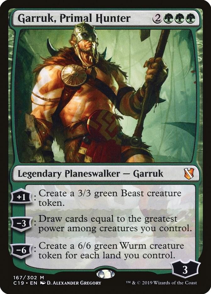Garruk, Primal Hunter 167 card from Commander 2019