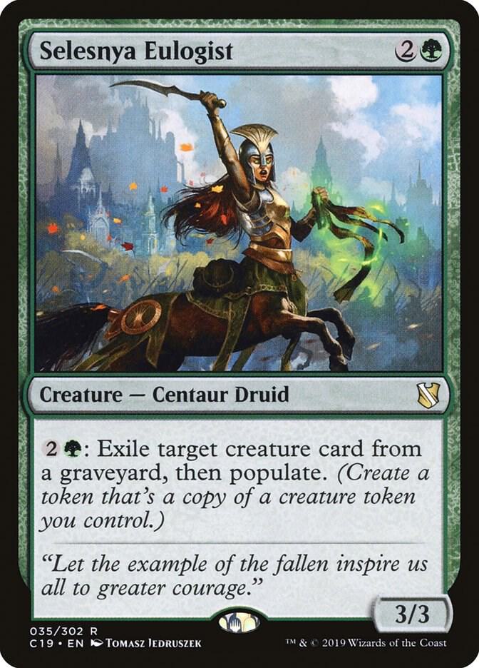 Selesnya Eulogist 35 card from Commander 2019